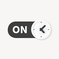 Wall clock slide icon