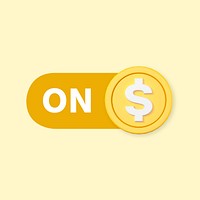 On money coin icon