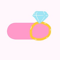 Engagement ring slide icon