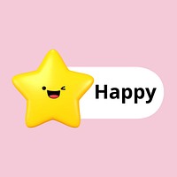 Happy star icon