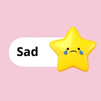 Sad star icon