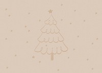 Christmas tree doodle background design