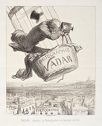 Nadar elevant la Photographie a la hauteur de l'Art by Honore Daumier