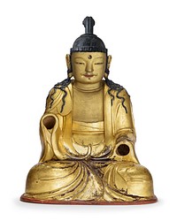 Wooden Seated Bodhisattva