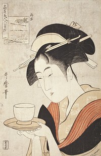 Appearing Again: The Courtesan Naniwaya Okita by Kitagawa Utamaro