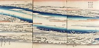 The Sumida River in Snow by Utagawa Hiroshige