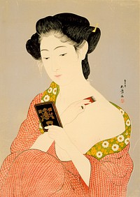 Woman at Toilette by Hashiguchi Goyo