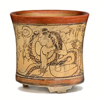 Codex-Style Vessel with Scene of Supernatural Birth