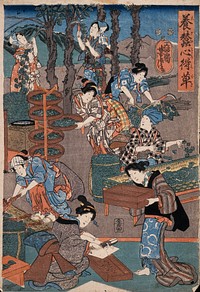 Notes on Sericulture by Utagawa Yoshitora