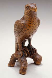 Sculpture of a Falcon by Harumitsu