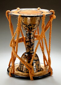 Kotsuzumi (Small Hourglass Drum) with Peonies