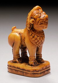 Seal Carved as Southeast Asian-Style Lion