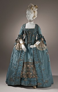 Woman's Dress and Petticoat (Robe a la francaise)