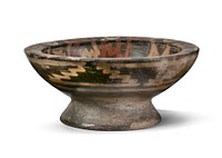 Footed Bowl with Geometric Design