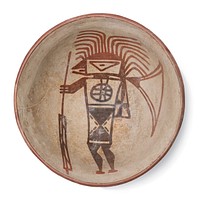 Footed Bowl with Adorned or Transformed Person