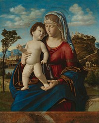 Madonna and Child in a Landscape by Cima da Conegliano