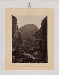 Canon Of The Kanab Wash, Colorado River, Looking North by William Abraham Bell