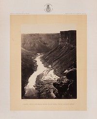 Grand Canon, Colorado River Near Paria Creek, West by William Abraham Bell