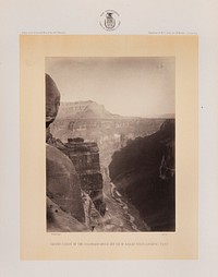 Grand Canon Of Colorado, Mouth Of Kanab, Looking East by William Abraham Bell