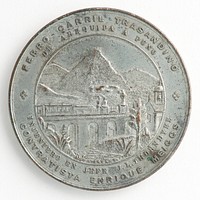 Medal commemorating the Peruvian Railway/Henry Meiggs:  from Arequipa to Puno