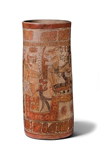 Cylinder Vase with Moon Goddess and Other Celestial Beings