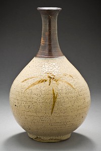 Sake Bottle with Sasa Bamboo Design