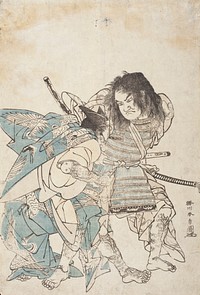 The Armor-pulling Scene from the Tale of the Soga Brothers by Katsukawa Shunsho