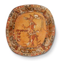 Squared Plate with Maize God