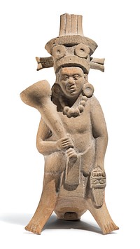 Figurine Whistle of a Man with Trumpet