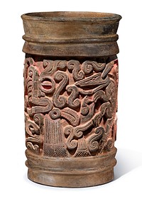 Cylinder Vessel with Opossums and Burning Censers