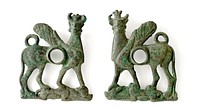 Pair of Cheekpieces from a Horse Bit