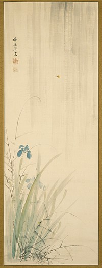 Iris and Insect by Yamamoto Baiitsu