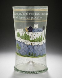 Passglass Beaker with View of the Fortress of Voigtsberg