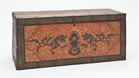 Trunk with Flaming Jewel Flanked by Dragons