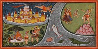 Hanuman Visits Sita in Lanka, Folio from a Ramayana (Adventures of Rama)