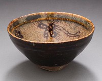 Tea Bowl (Chawan) with Floral Sprays and Phoenixes
