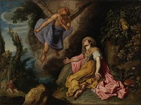 Hagar and the Angel by Pieter Lastman