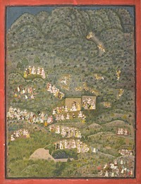 Maharana Sangram Singh II (reigned 1710-34) Hunting Tigers