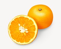 Orange fruit, isolated design