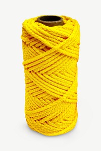 Thick bright yellow yarn psd