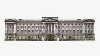 UK's Buckingham Palace collage element psd