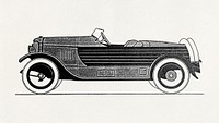 Selve 8/32 PS, phaeton, carrosserie Kruck-Werk, Frankfort sur le Main, Kruck-Werk bodywork, Frankfort on the Main (1922-1925) vintage icon. Original public domain image from Wikipedia. Digitally enhanced by rawpixel.