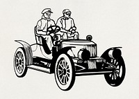 A old type vehicle powered by steam (2020) vintage icon by Pearson Scott Foresman. Original public domain image from Wikipedia. Digitally enhanced by rawpixel.