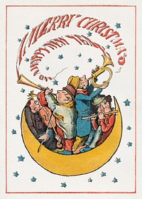 Greeting Card (1866) chromolithograph art by Charles Henry Bennett. Original public domain image from The MET Museum. Digitally enhanced by rawpixel.