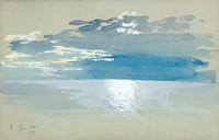 Silver moon (1911) painting by Eero Järnefelt. Original public domain image from Wikimedia Commons. Digitally enhanced by rawpixel.