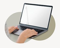 Laptop screen mockup psd 