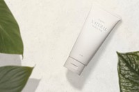 Cosmetic tube mockup psd, spa product packaging