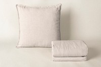 Bed linen mockup psd and cushion cover