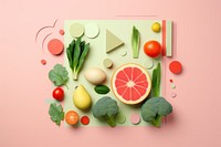 Food grapefruit vegetable produce. AI generated Image by rawpixel.
