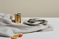 Herring animal table linen. 